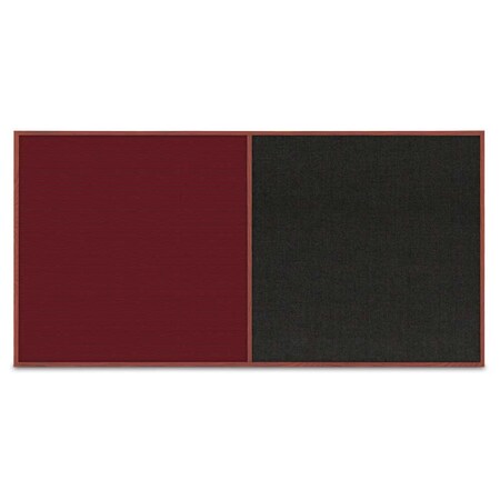 United Visual Products Enclosed Corkboard, 1 Door, 72"x48", 4" Fra, UV3412-WHITE-FORBO UV3412-WHITE-FORBO